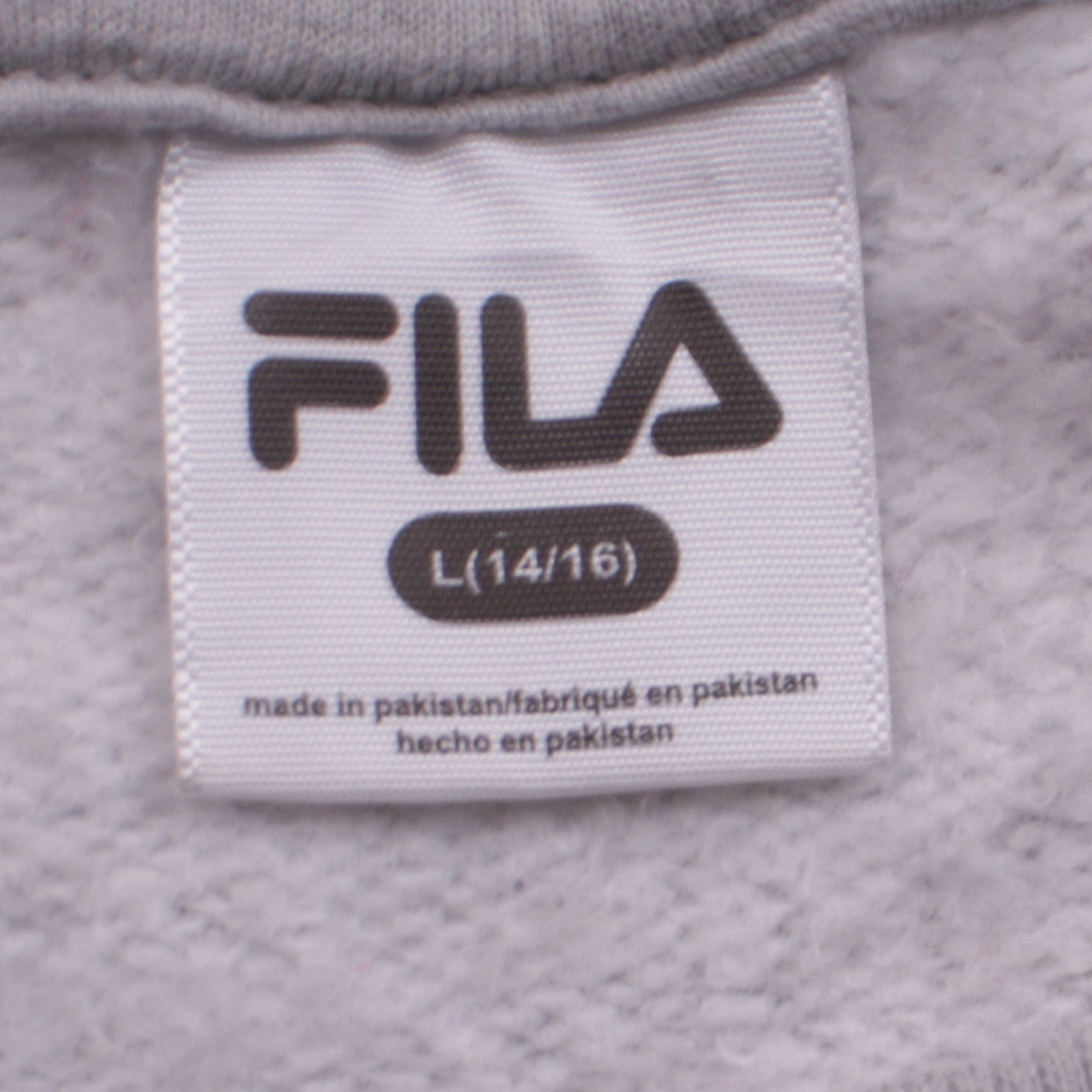 Womens UK Size 14/16 FILA Grey Pullover Sweatshirt