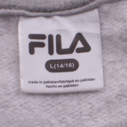 Womens UK Size 14/16 FILA Grey Pullover Sweatshirt