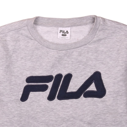 Womens UK Size 14/16 FILA Grey Pullover Sweatshirt
