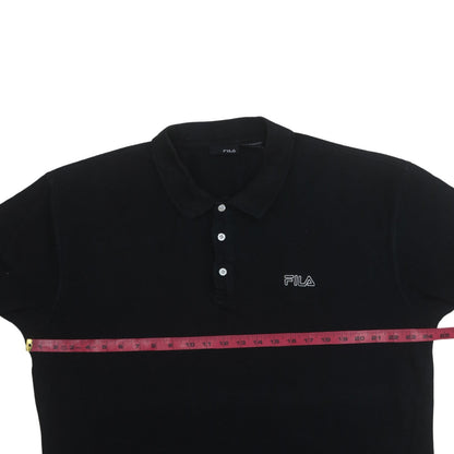 Mens UK Size L FILA 100% Cotton Polo Shirt