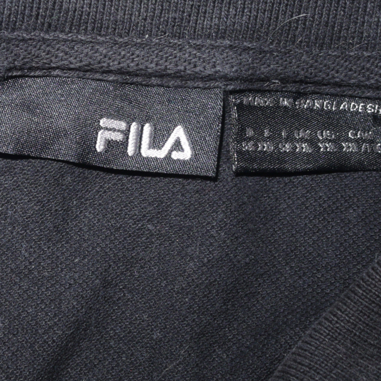 Mens UK Size L FILA 100% Cotton Polo Shirt