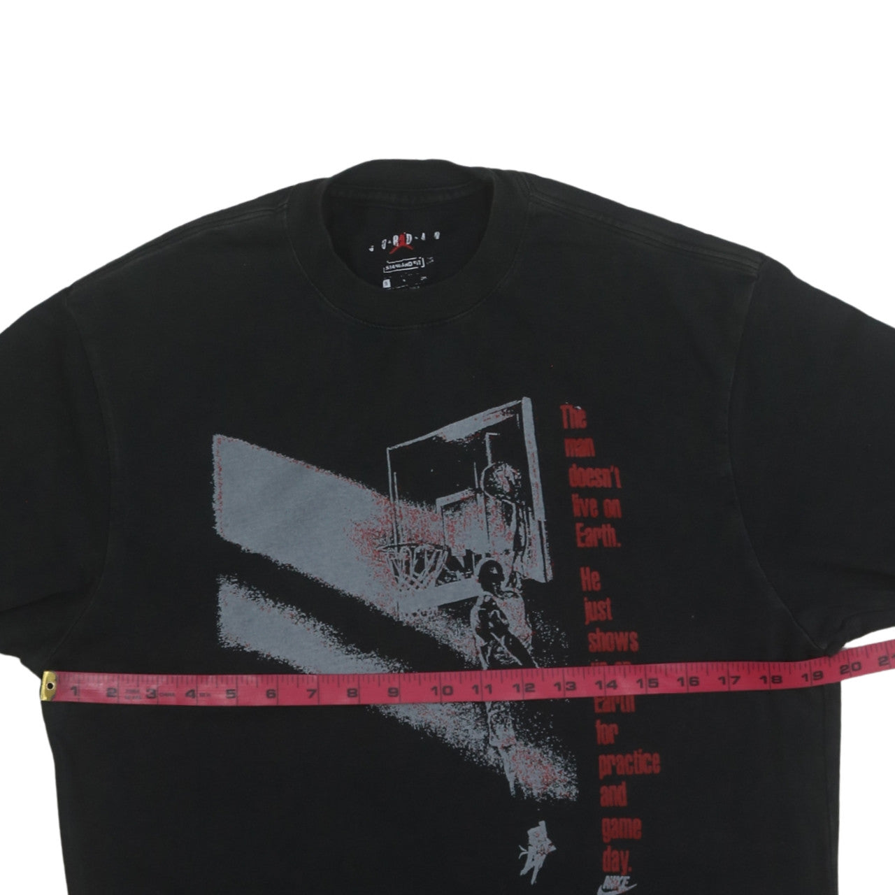 Mens UK Size S Jordan Black  T-Shirt
