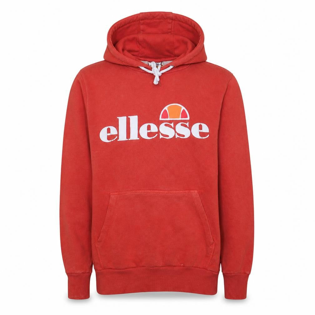 Mens UK Size M ellesse Red Pullover Hoodie