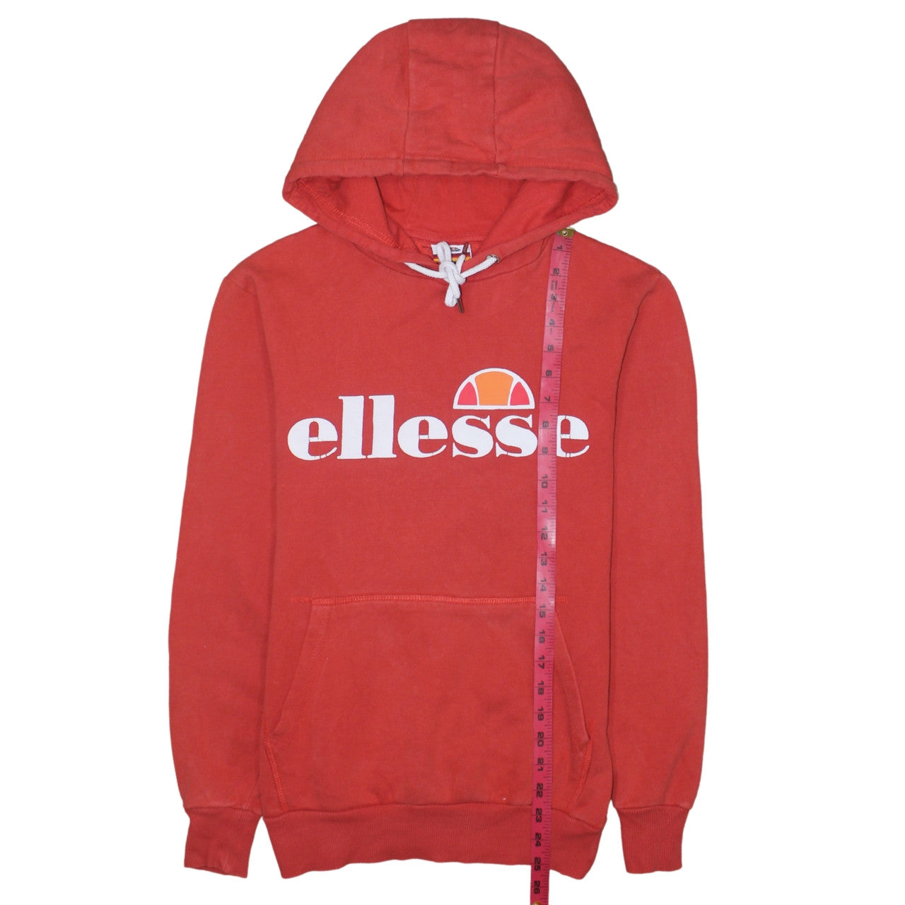 Mens UK Size M ellesse Red Pullover Hoodie