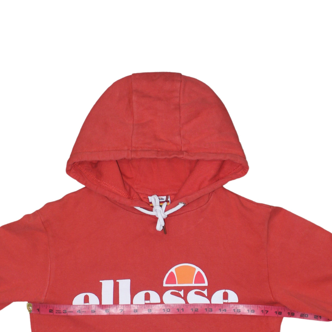 Mens UK Size M ellesse Red Pullover Hoodie