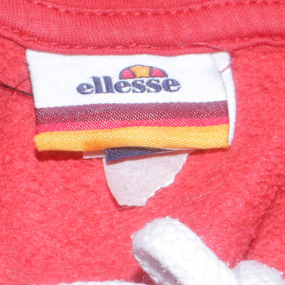 Mens UK Size M ellesse Red Pullover Hoodie