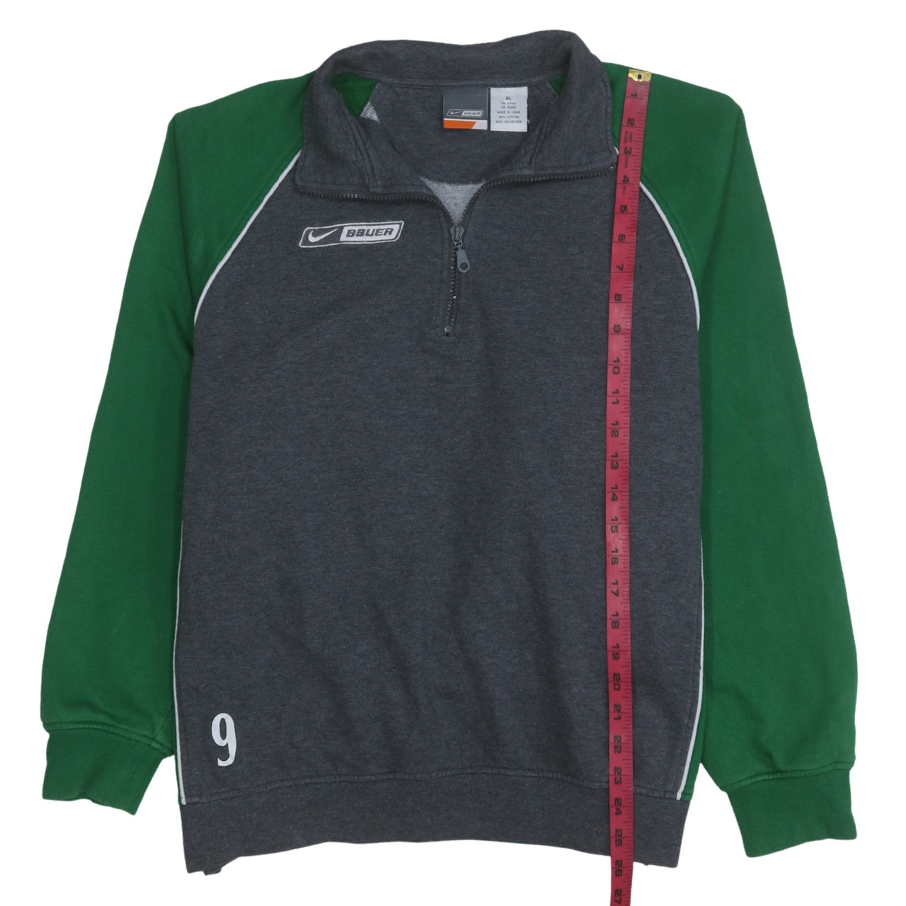 Mens UK Size XL Nike Bauer Multicoloured Henley Sweatshirt