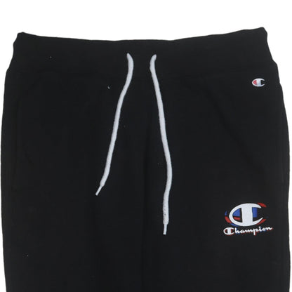 Mens UK Size S Champion Regular Fit Jogger Black Trousers