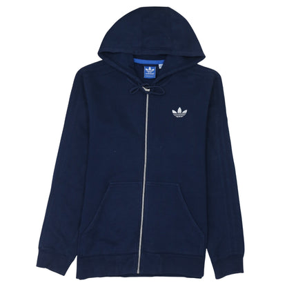 Mens UK Size M adidas Blue Full Zip Hoodie
