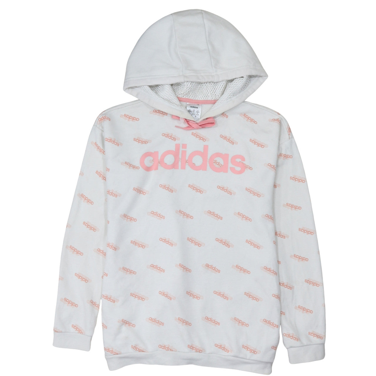 Womens UK Size XS adidas White Pullover Hoodie