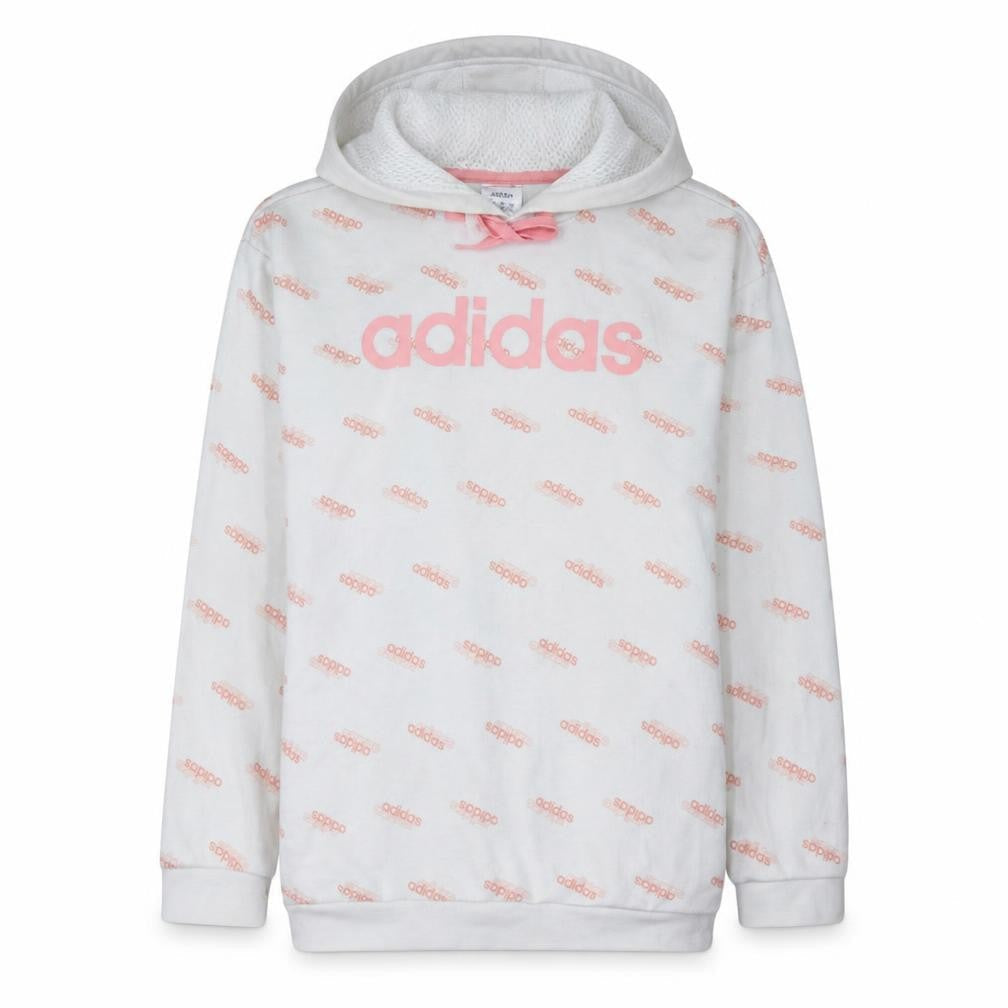 Womens UK Size XS adidas White Pullover Hoodie