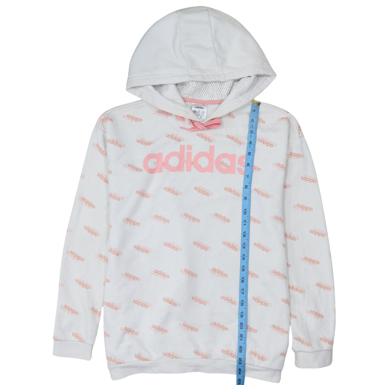 Womens UK Size XS adidas White Pullover Hoodie