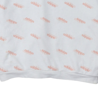 Womens UK Size XS adidas White Pullover Hoodie