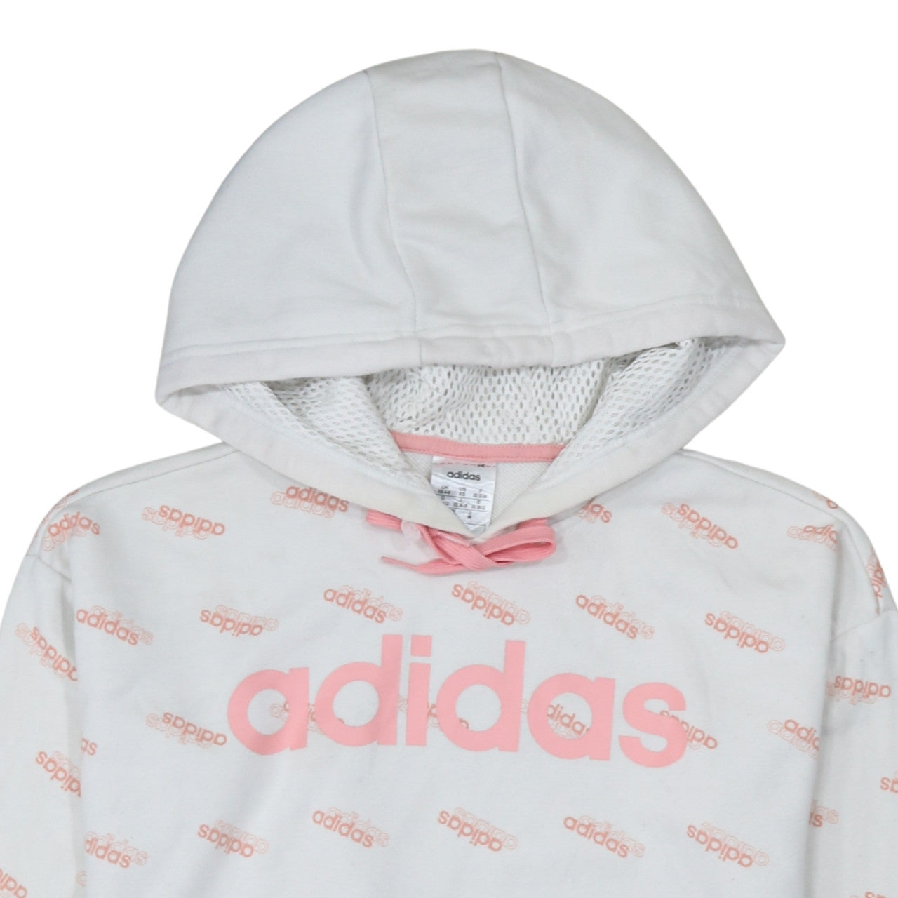 Womens UK Size XS adidas White Pullover Hoodie