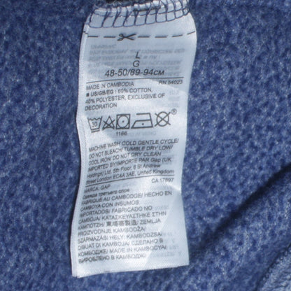 Mens UK Size L Gap Blue Pullover Hoodie