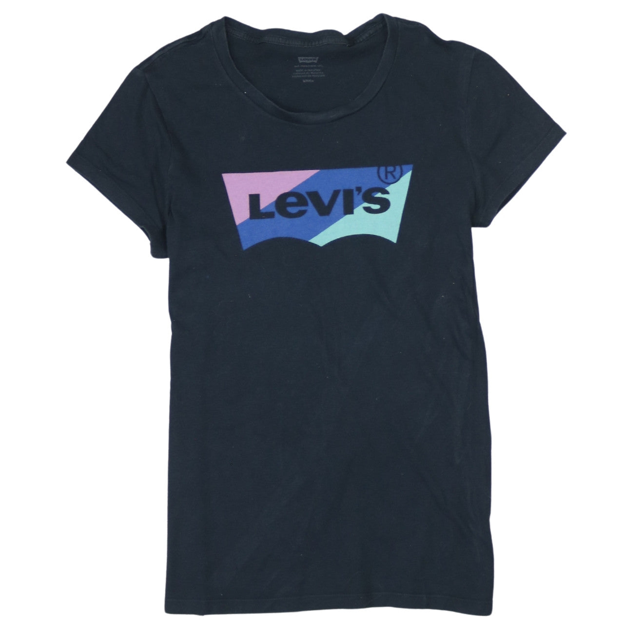 Womens UK Size S Levi's Black Basic T-Shirt