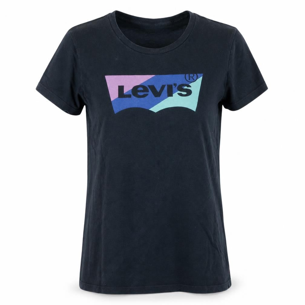 Womens UK Size S Levi's Black Basic T-Shirt