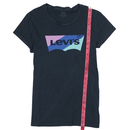 Womens UK Size S Levi's Black Basic T-Shirt