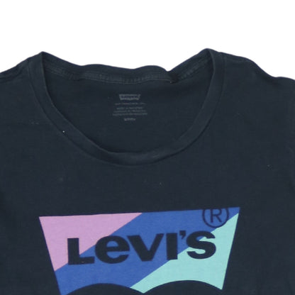 Womens UK Size S Levi's Black Basic T-Shirt