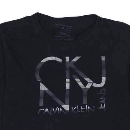 Mens UK Size XL Calvin Klein Jeans Black  T-Shirt