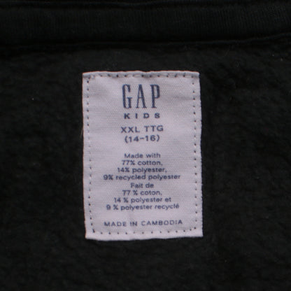 Boys UK Size 14-16 Years Gap Black Full Zip Hoodie