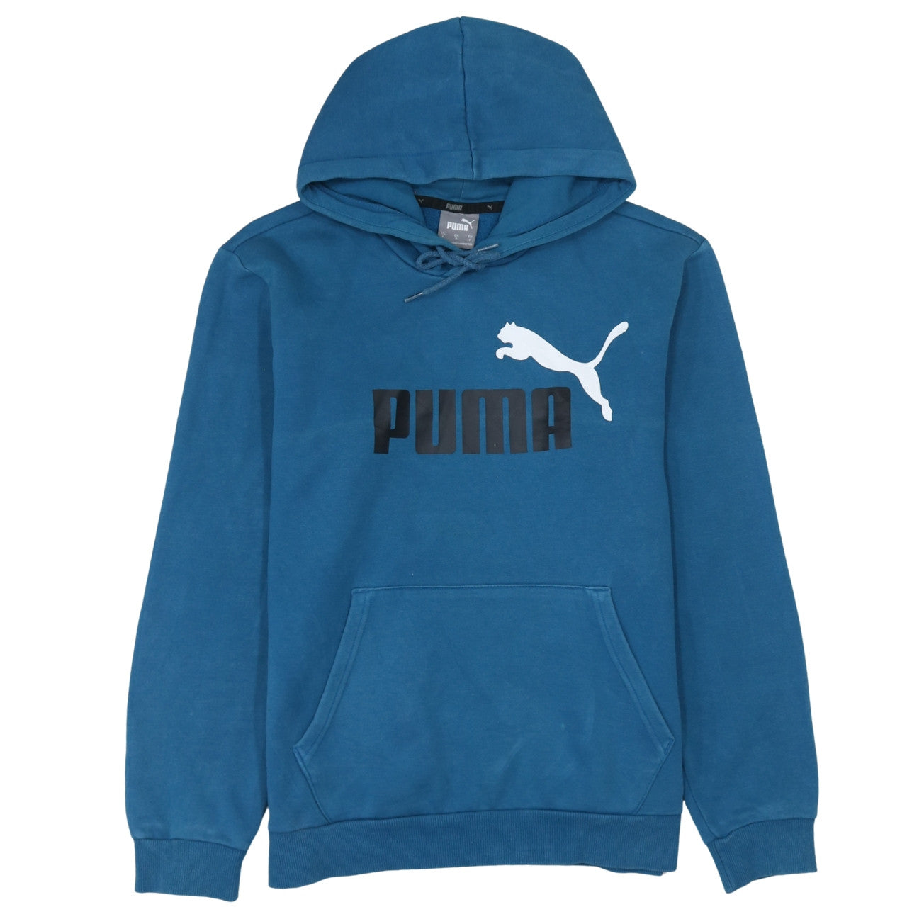 Mens UK Size S PUMA Blue Pullover Hoodie