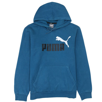 Mens UK Size S PUMA Blue Pullover Hoodie