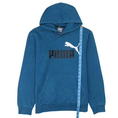 Mens UK Size S PUMA Blue Pullover Hoodie