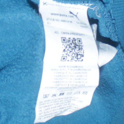 Mens UK Size S PUMA Blue Pullover Hoodie