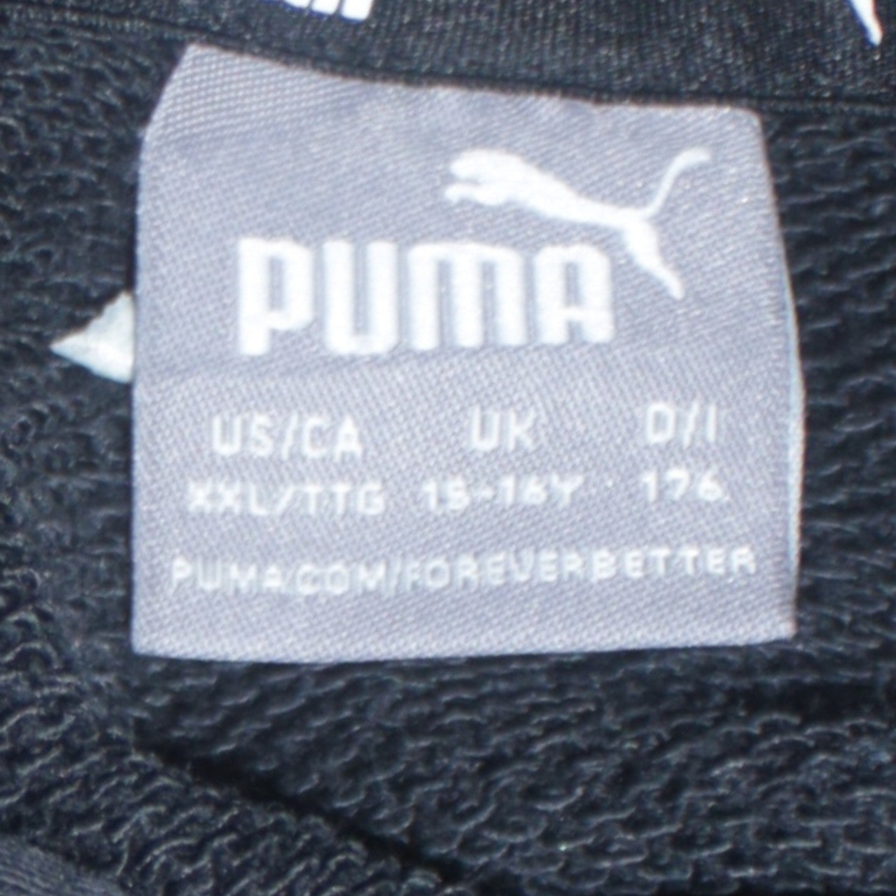 Boys UK Size 15-16 Years PUMA Black Pullover Hoodie