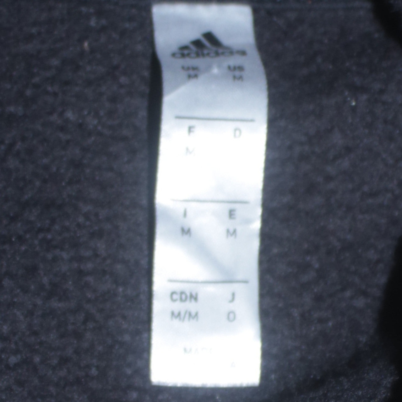 Mens UK Size M adidas Black Pullover Hoodie
