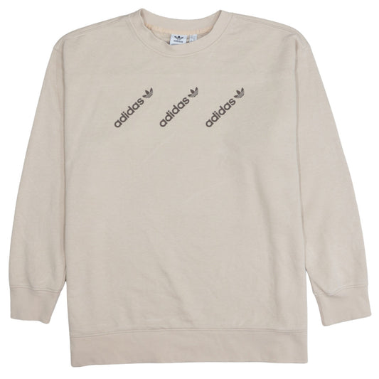 Womens UK Size 20 adidas Beige Pullover Sweatshirt