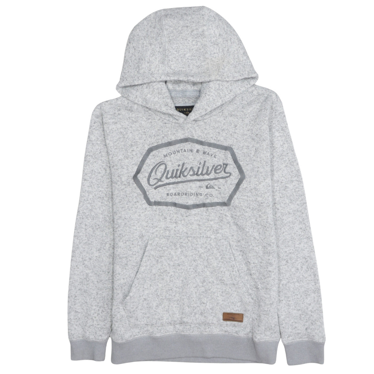 Womens UK Size L Quiksilver Grey Pullover Hoodie