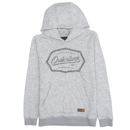 Womens UK Size L Quiksilver Grey Pullover Hoodie
