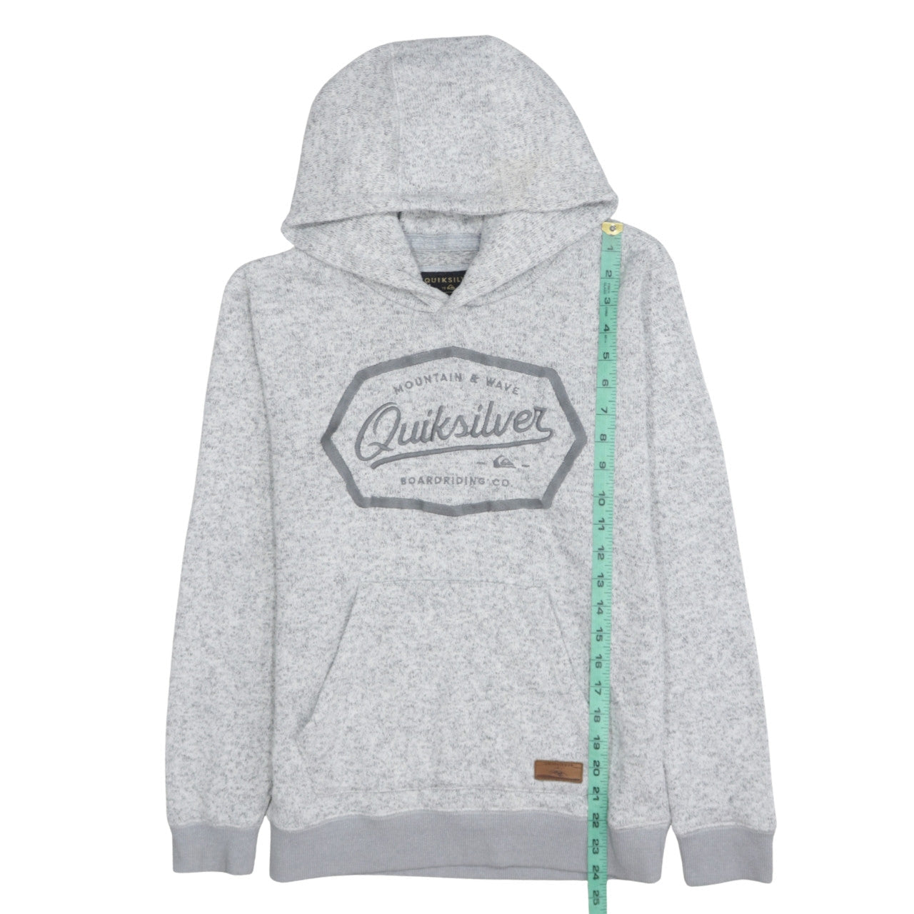 Womens UK Size L Quiksilver Grey Pullover Hoodie