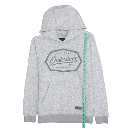 Womens UK Size L Quiksilver Grey Pullover Hoodie
