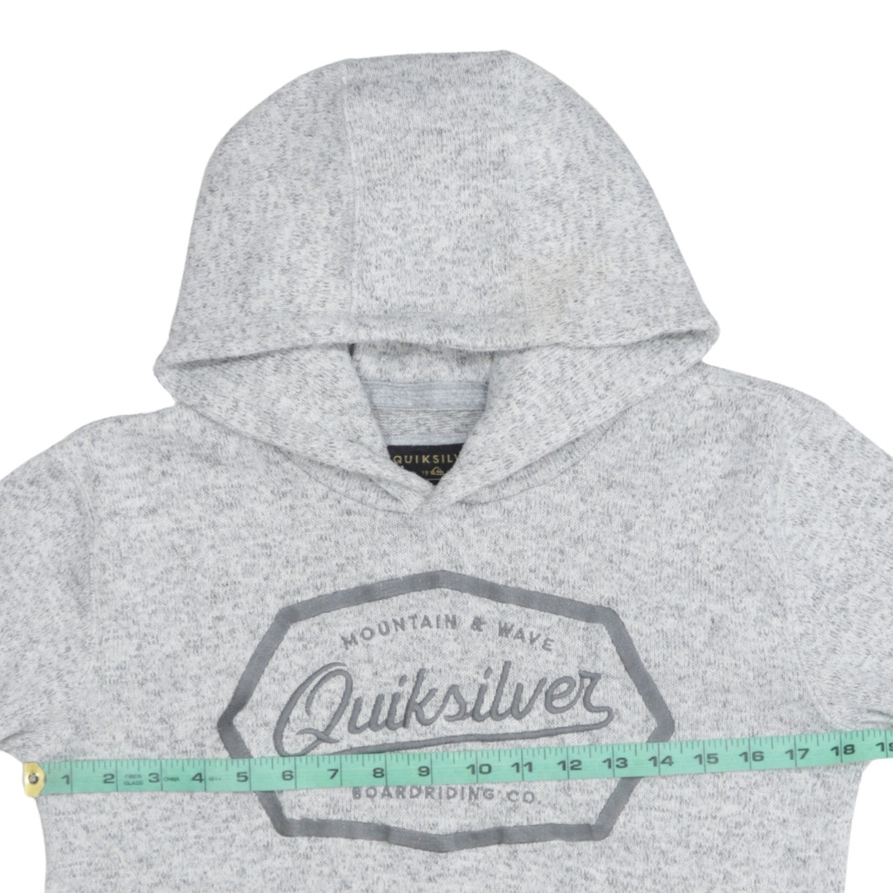 Womens UK Size L Quiksilver Grey Pullover Hoodie