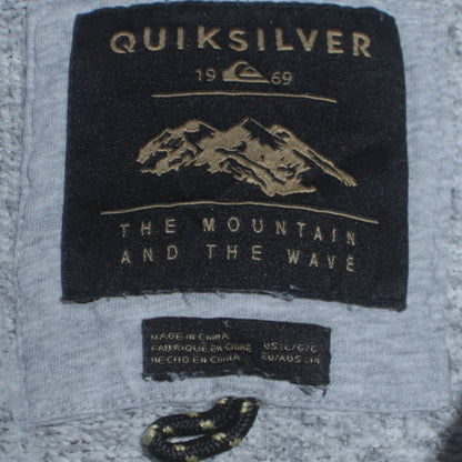 Womens UK Size L Quiksilver Grey Pullover Hoodie