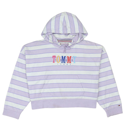 Womens UK Size L Tommy Jeans Multicoloured Pullover Hoodie