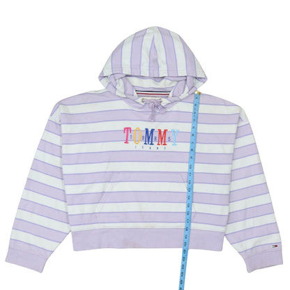 Womens UK Size L Tommy Jeans Multicoloured Pullover Hoodie