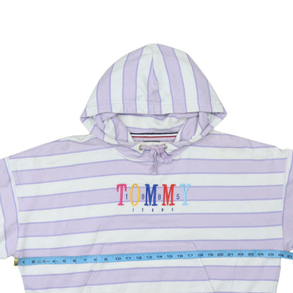 Womens UK Size L Tommy Jeans Multicoloured Pullover Hoodie
