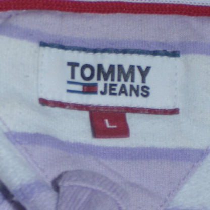 Womens UK Size L Tommy Jeans Multicoloured Pullover Hoodie