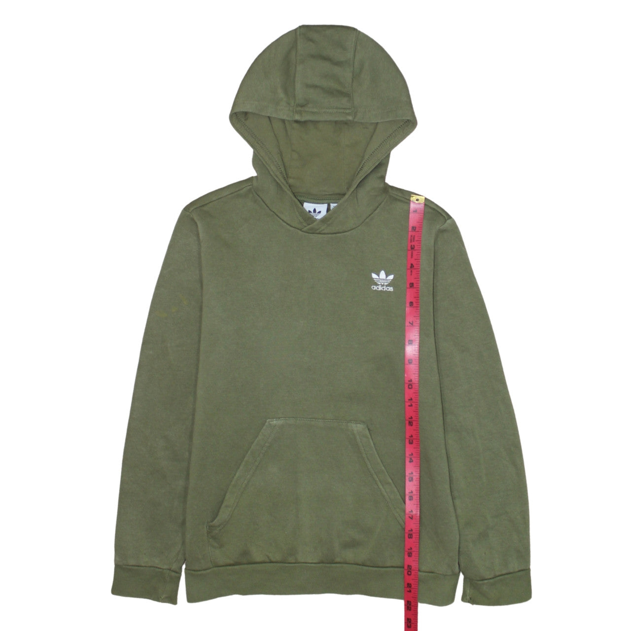 Boys UK Size 11-12 Years adidas Green Pullover Hoodie
