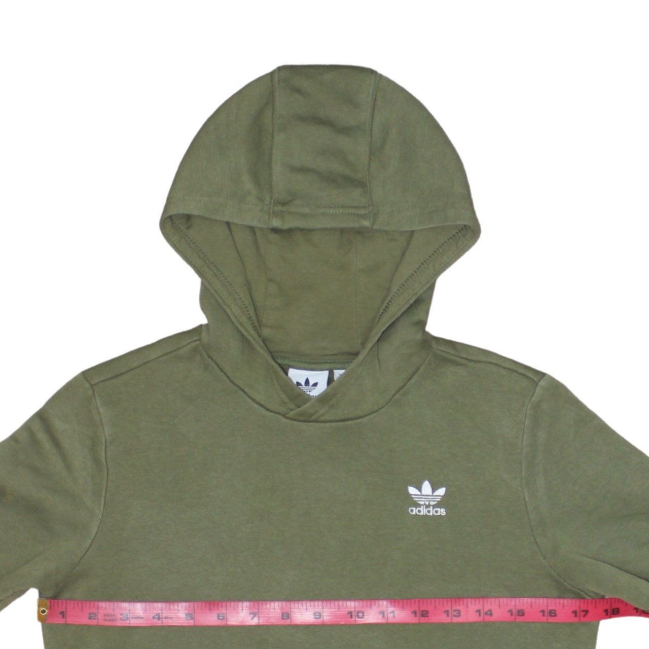 Boys UK Size 11-12 Years adidas Green Pullover Hoodie