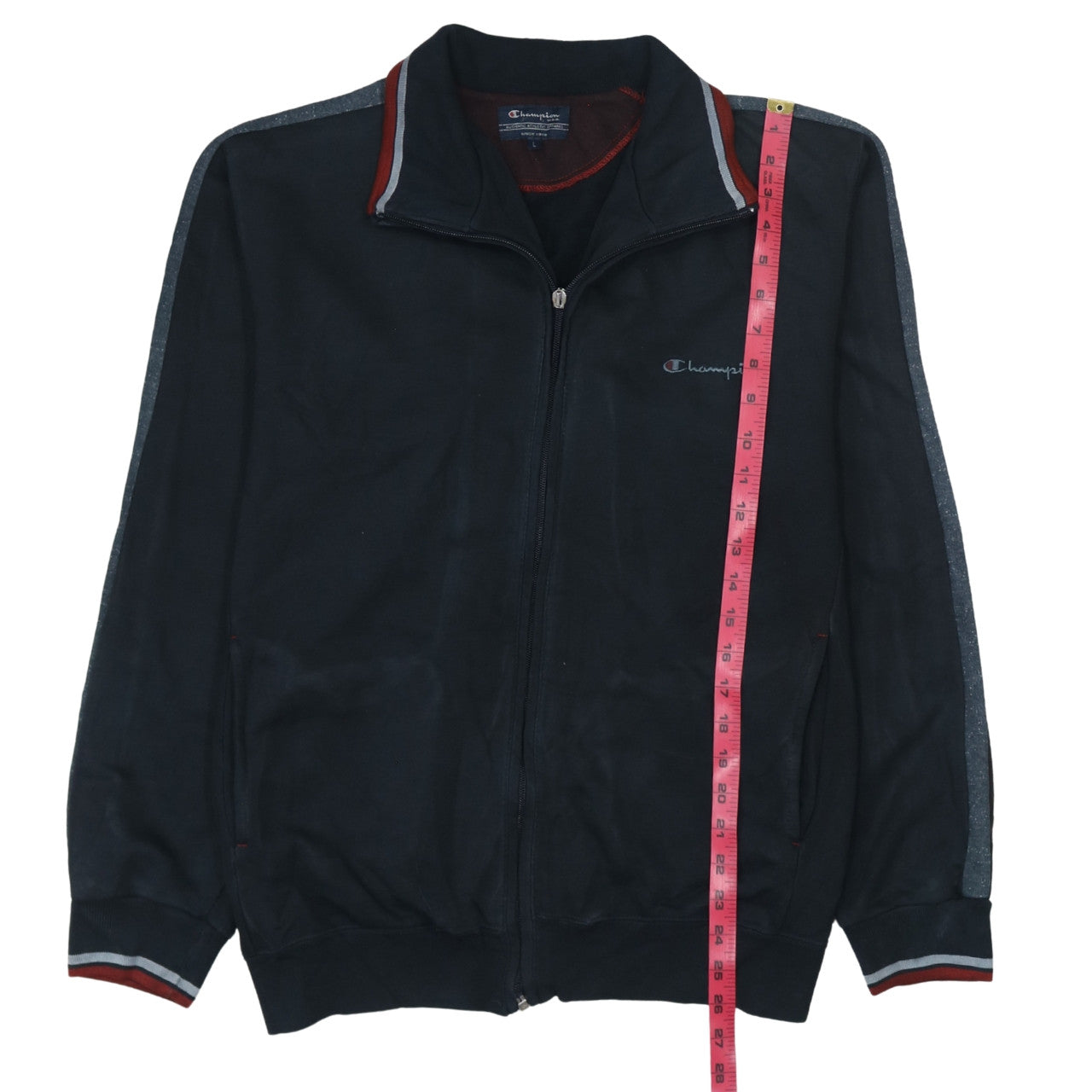 Mens UK Size L Champion Black Full Zip Sweatshirt