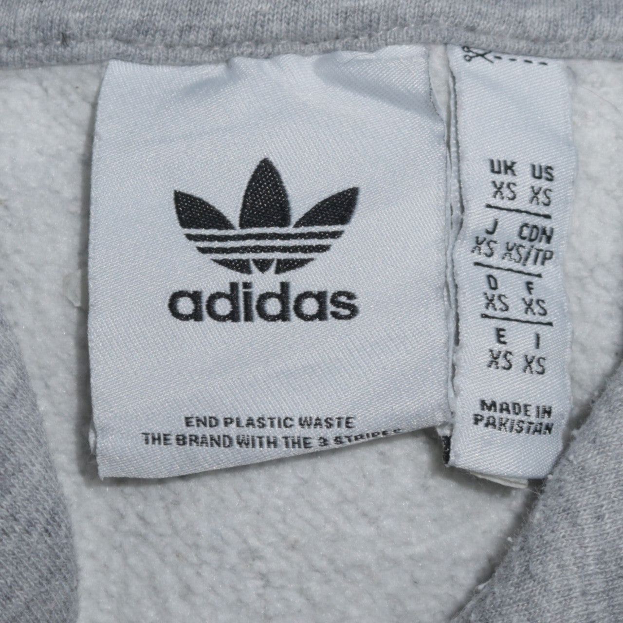 Mens UK Size XS adidas Grey Pullover Hoodie