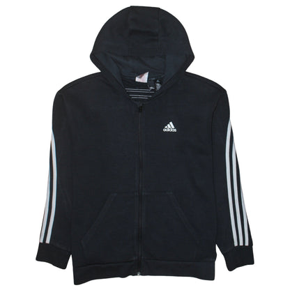 Teens UK Size L adidas Black Full Zip Hoodie