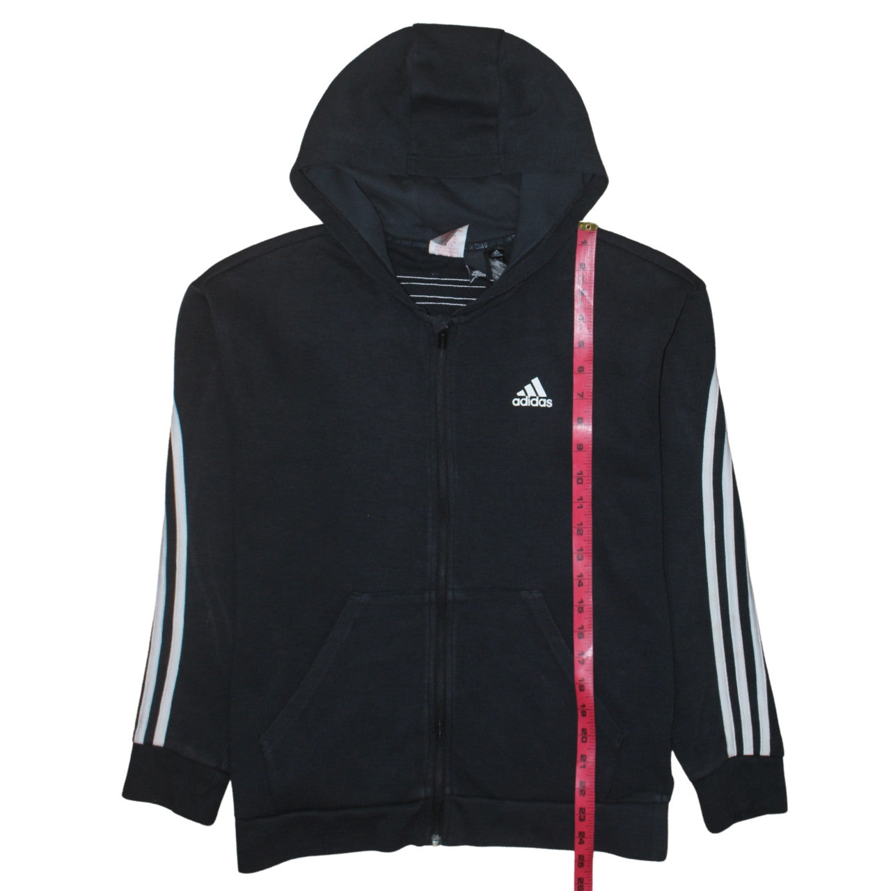 Teens UK Size L adidas Black Full Zip Hoodie