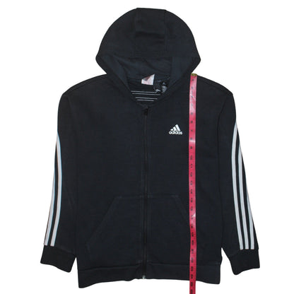 Teens UK Size L adidas Black Full Zip Hoodie