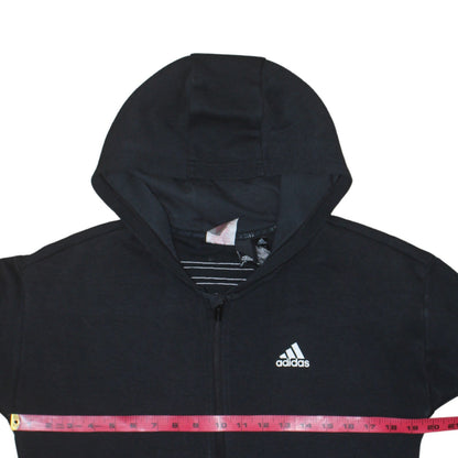 Teens UK Size L adidas Black Full Zip Hoodie